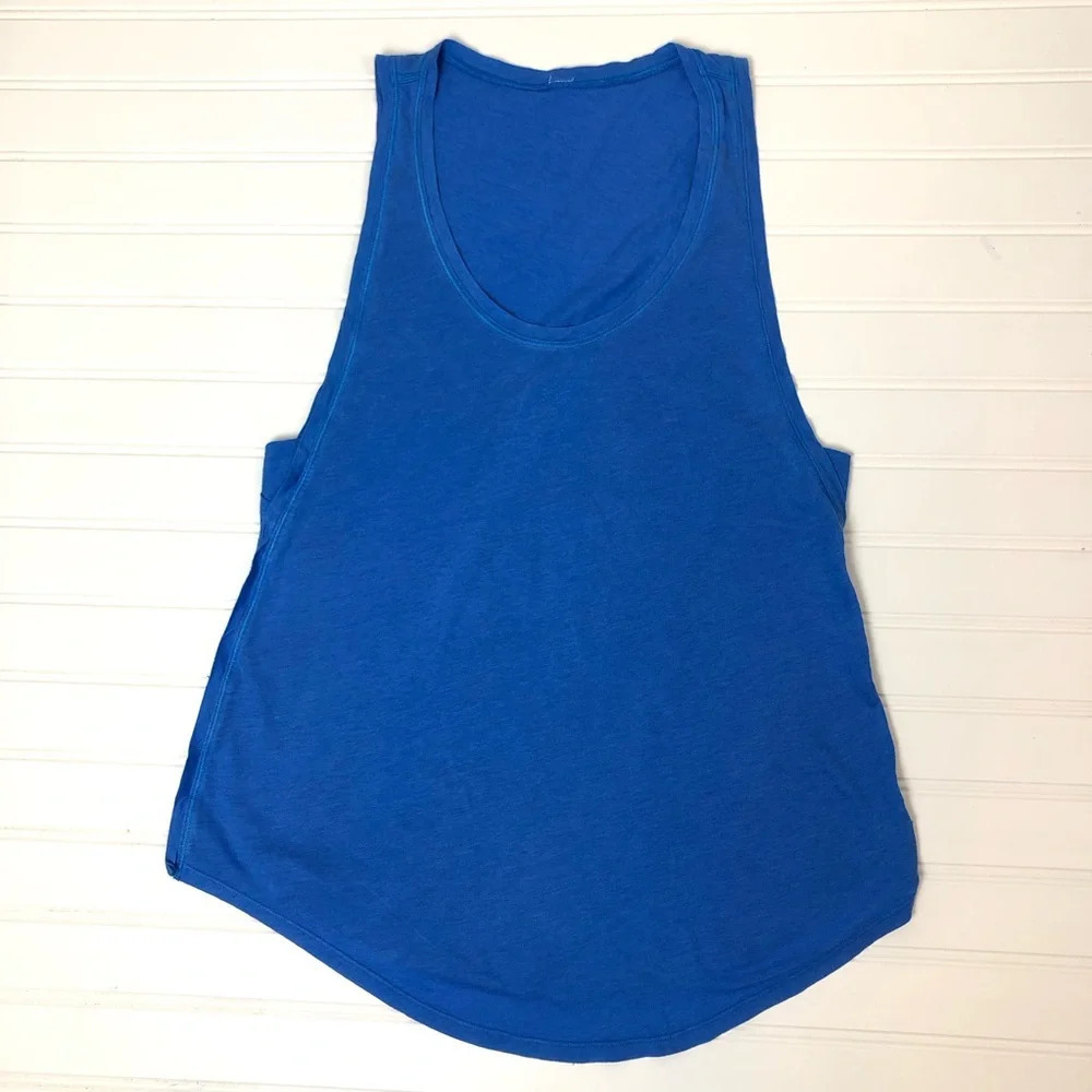 Lululemon Blue Scoop Neck Tank Small